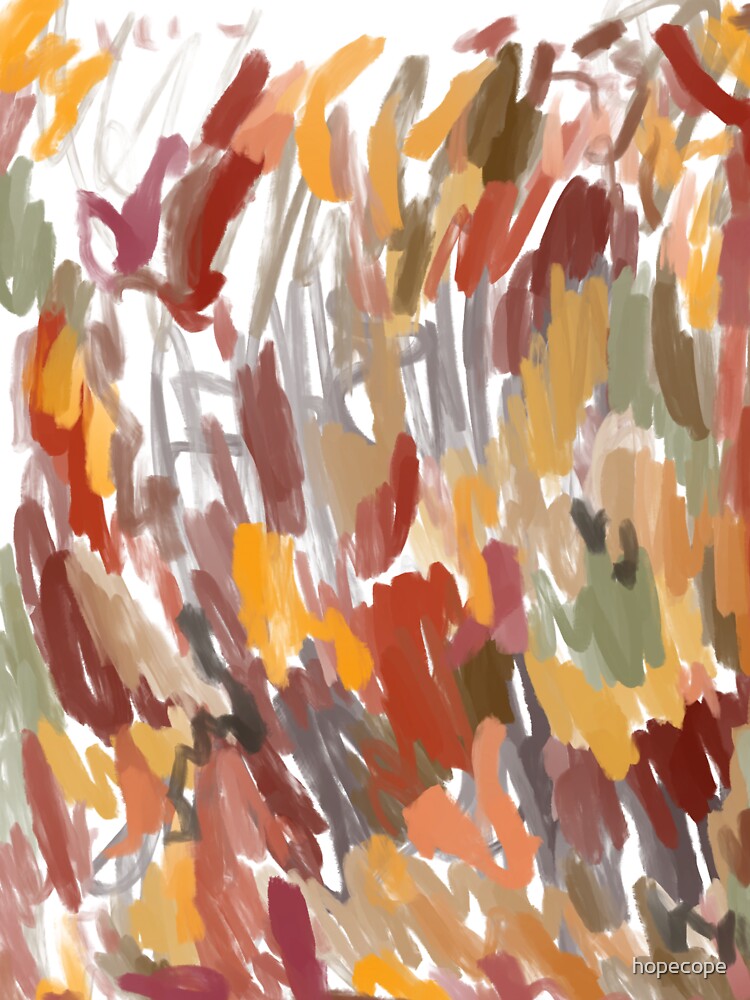 Autumn Fall Season Abstract Doodle Messy Leaves Nature by hopecope