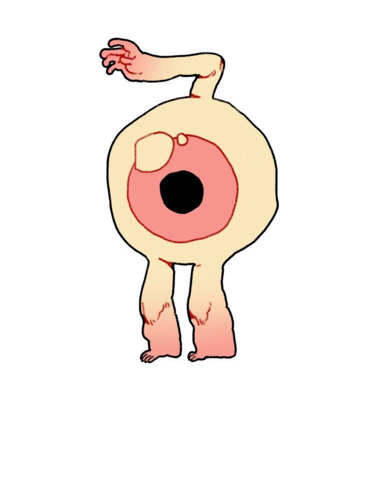 Eyeball dude by peachy-doodle