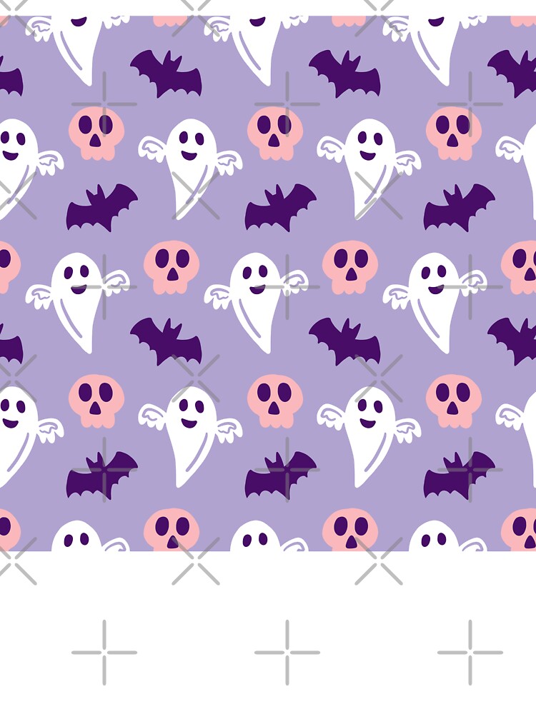 Lilac Halloween Pattern – Cute Spooky Aesthetic by smeraldosecrets