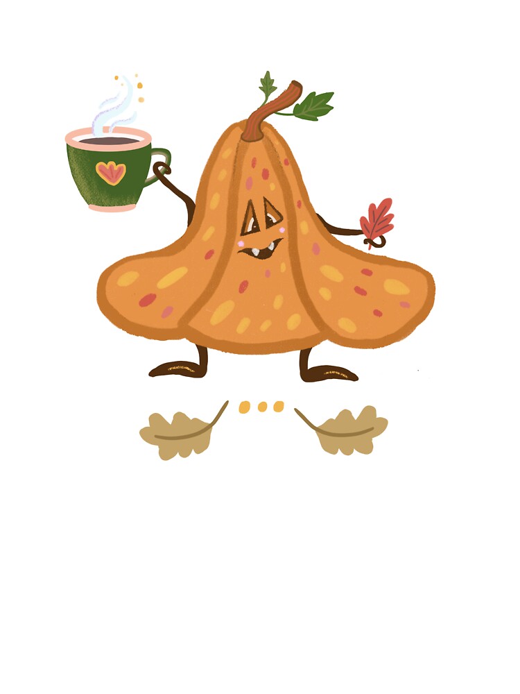 Pumpkin Coffee Lover Halloween by FaliushART