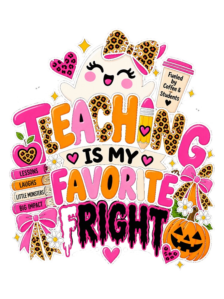 Teaching Is My Favorite Fright Halloween Teacher by gigizTz