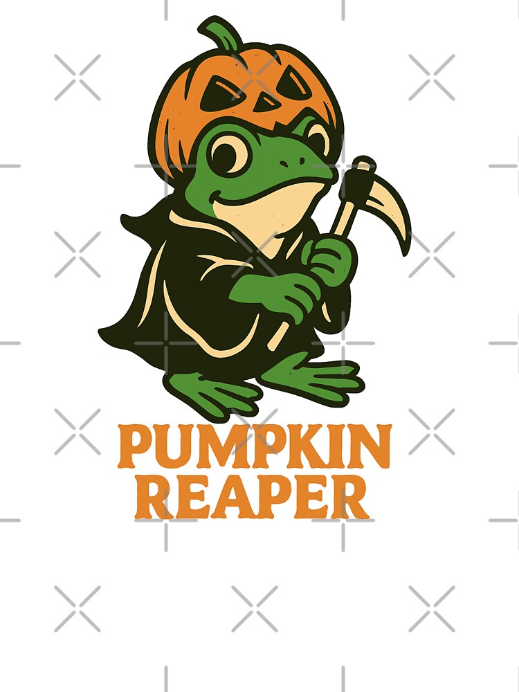 Pumpkin Reaper Frog ? – Halloween Horror Design by LunarBones