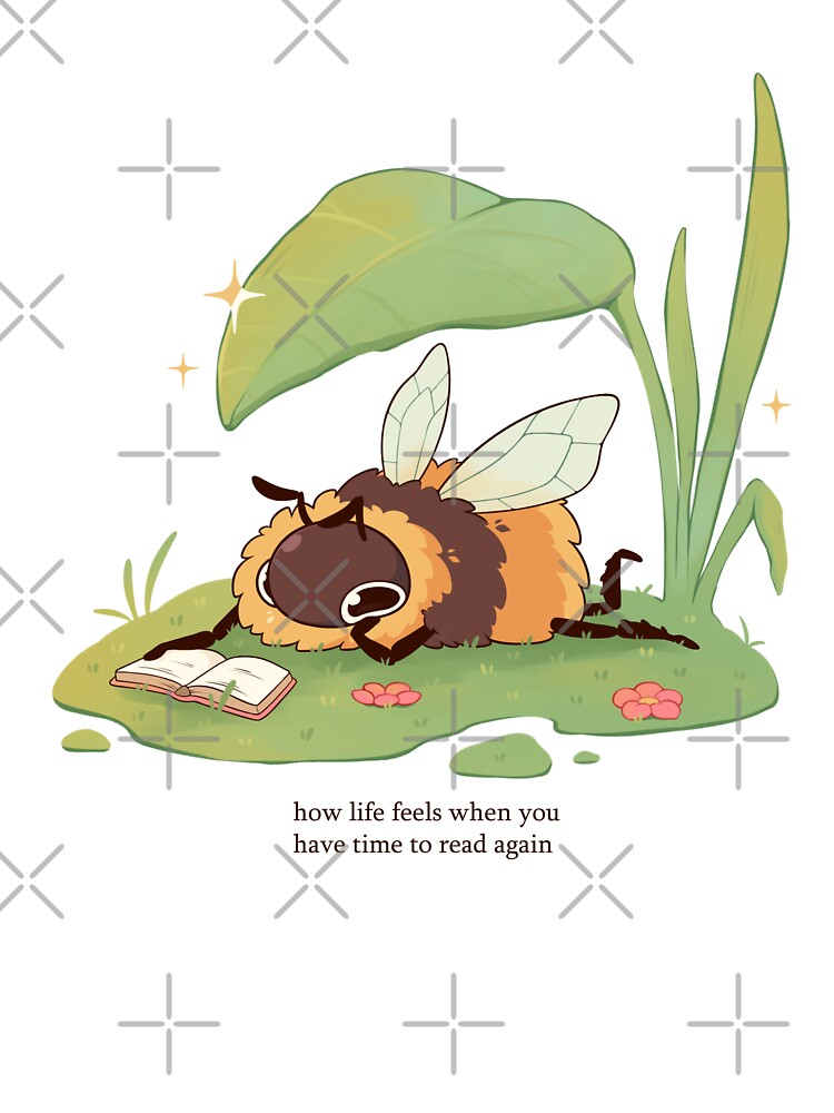 Reading time bee by Rihnlin