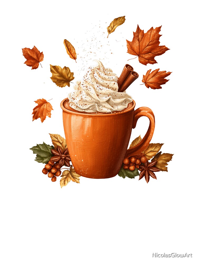 Autumn Cocoa Sticker by NicolasGlowArt