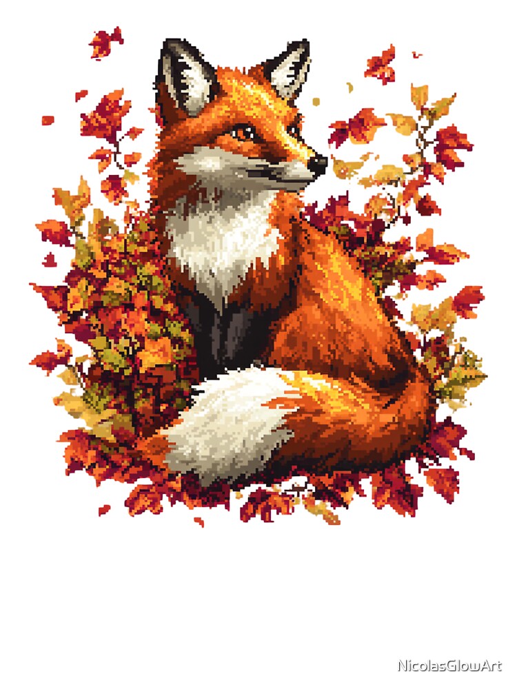 Pixel Art Fox by NicolasGlowArt