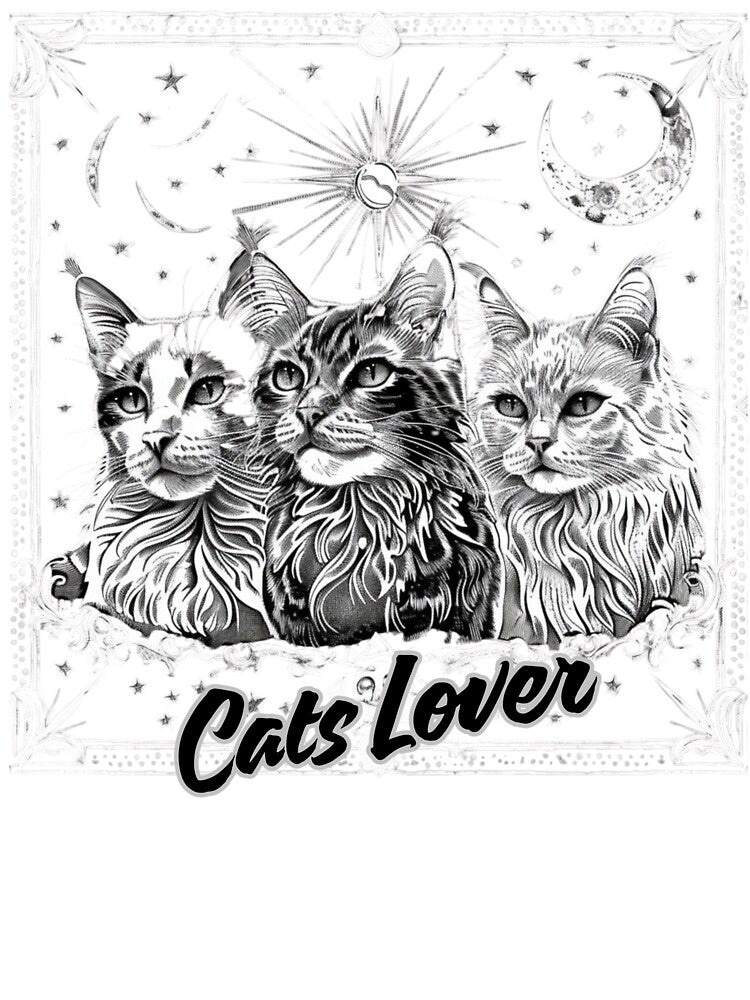 Mystical Cat Tarot Card T-Shirt Design – Magical Astrology & Celestial by TheNyneShop