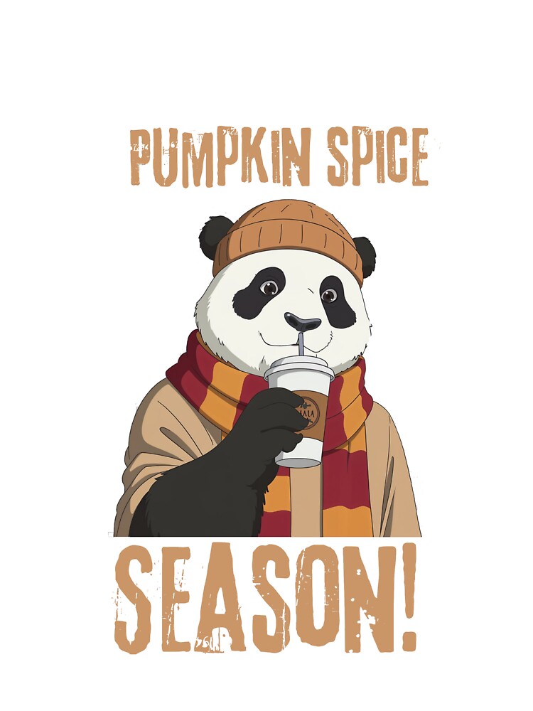 Pumpkin Spice Panda Season by PandasticPL