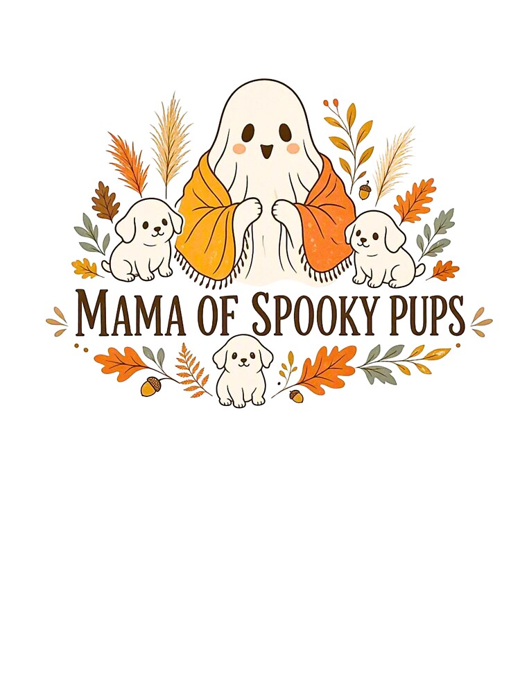 MAMA OF SPOOKY PUPS GHOST DOG SHIRT by EasyTake
