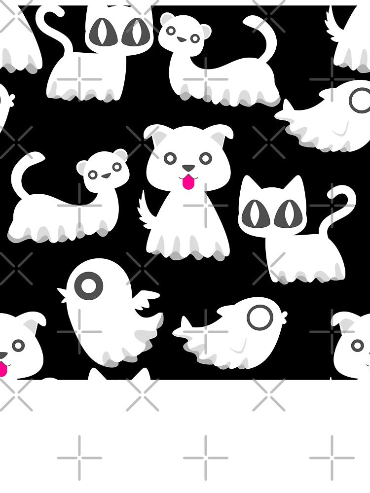 halloween ghost ferret dog black by Gossip Rag