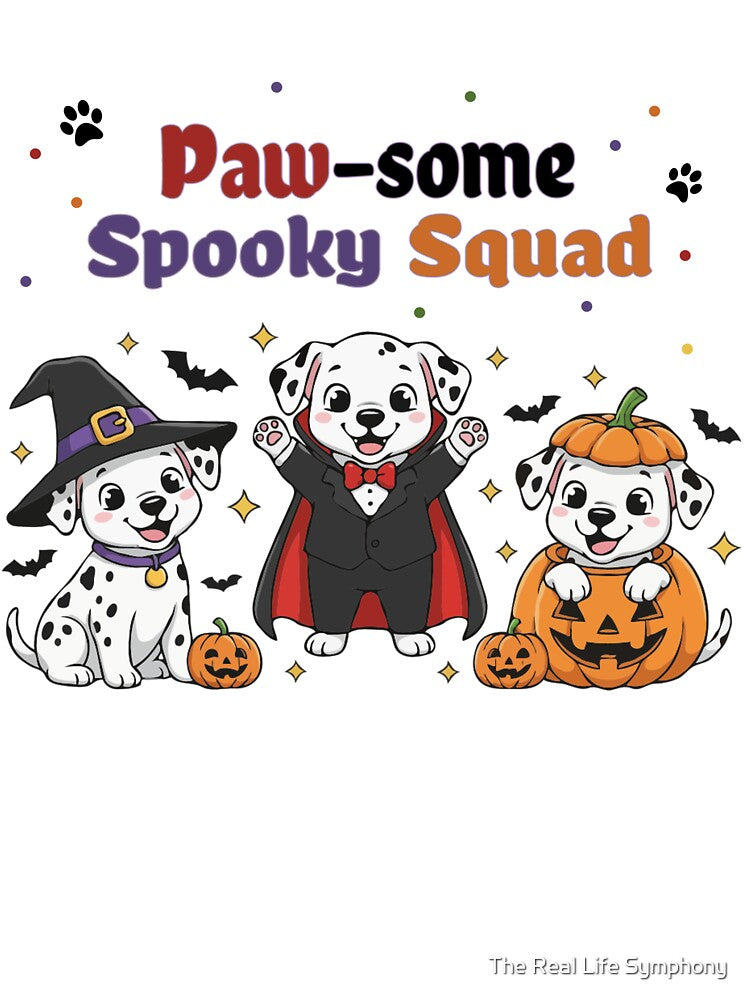 Pawsome Spooky Squad – Cute Dalmatian Halloween by The Real Life Symphony