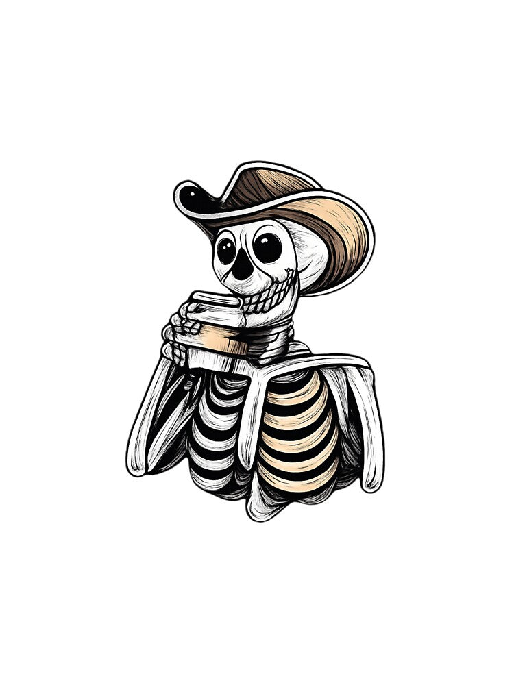 Caffeinated Until the End – Skeleton Drinking Coffee by so01
