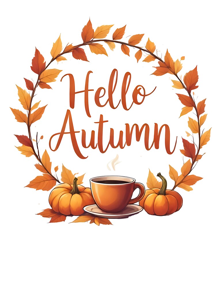 Hello Autumn – Cozy Fall Aesthetic Design by Pixel--Threads