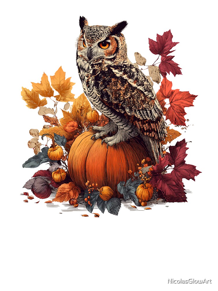 Autumn Owl by NicolasGlowArt