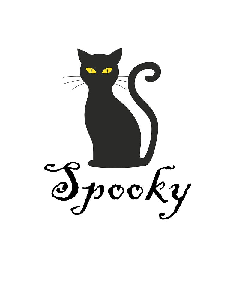 Spooky Black Cat Halloween by ThingsByJoy