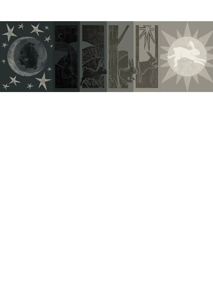 rabbit moon/celestial design by nayomii