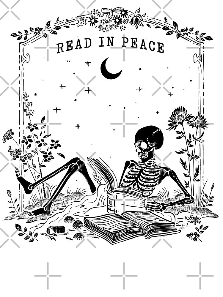 Read in peace skeleton by iPrintastyCo