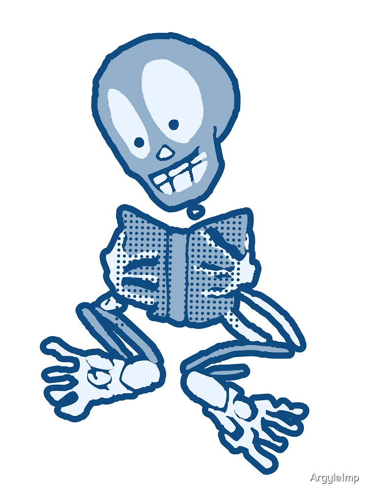 Thrilled Theona Skeleton with Book by ArgyleImp
