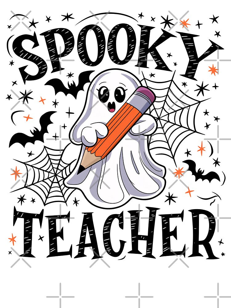 Spooky Teacher Cute Halloween Design by Charlietule