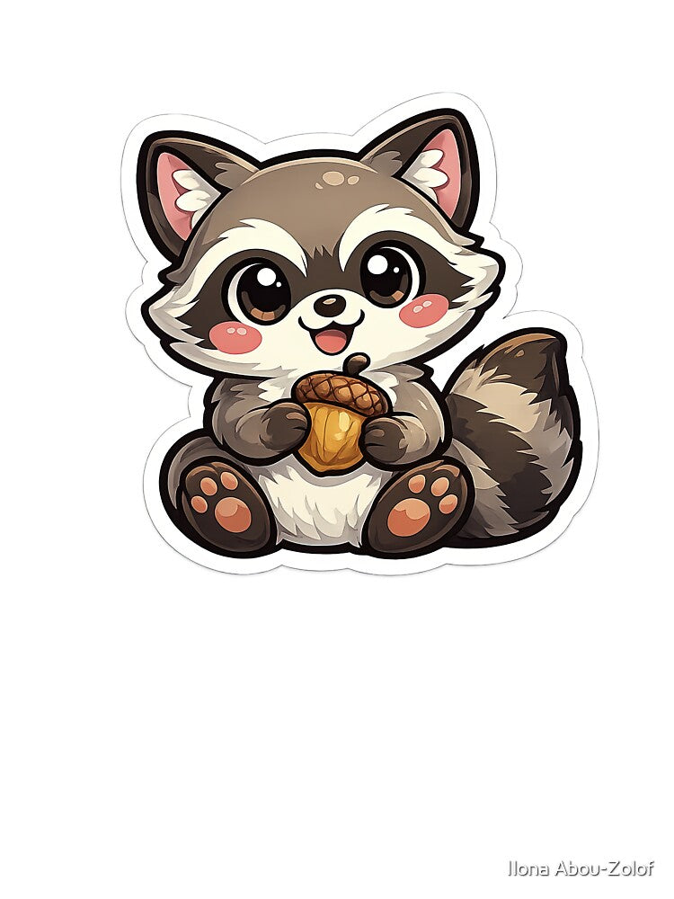 Acorn Raccoon by Ilona Abou-Zolof