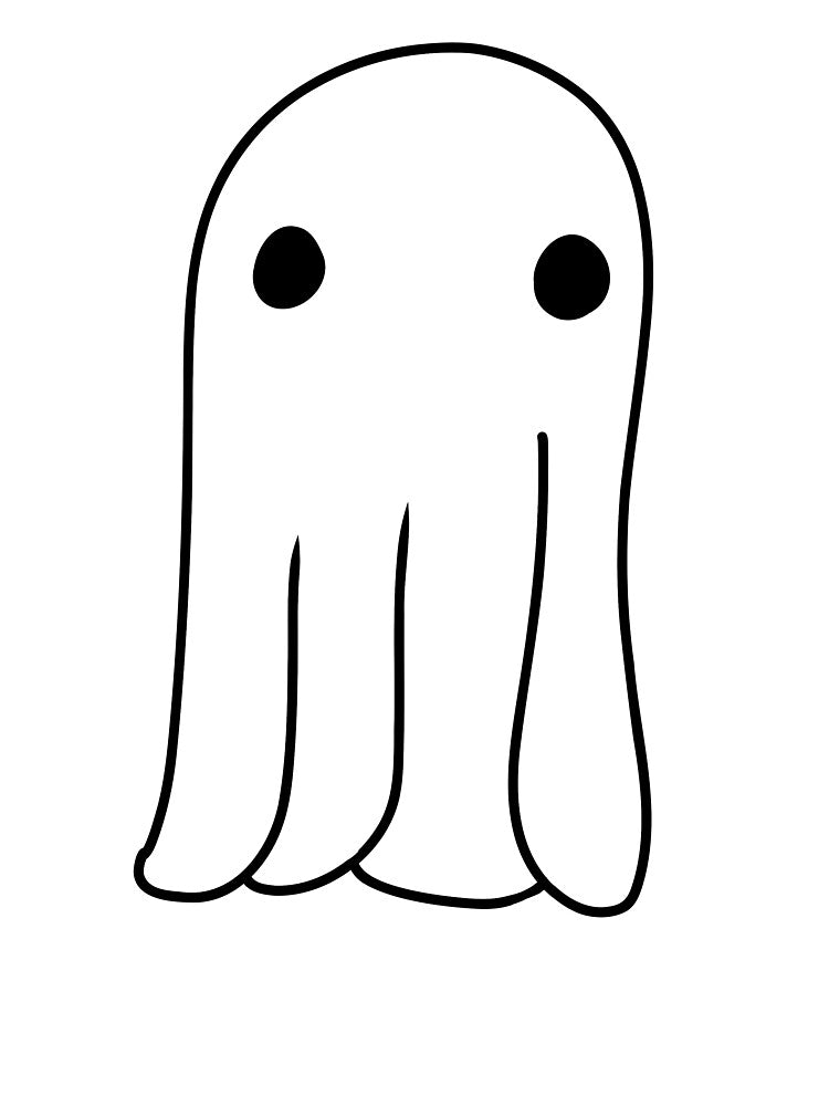 Cute Little White Ghost by Rachel-JW