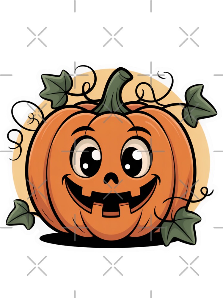 The Cute Halloween Pumpkin by Ink And Inspire