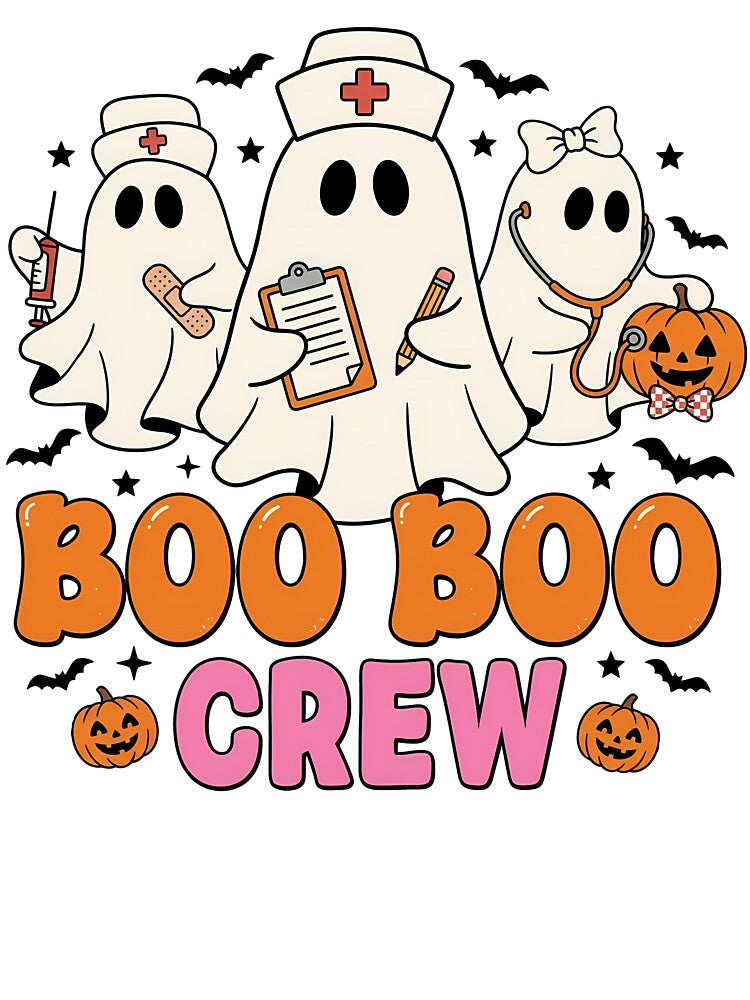 Boo Boo Crew Halloween Nurse Ghost by KroghDs