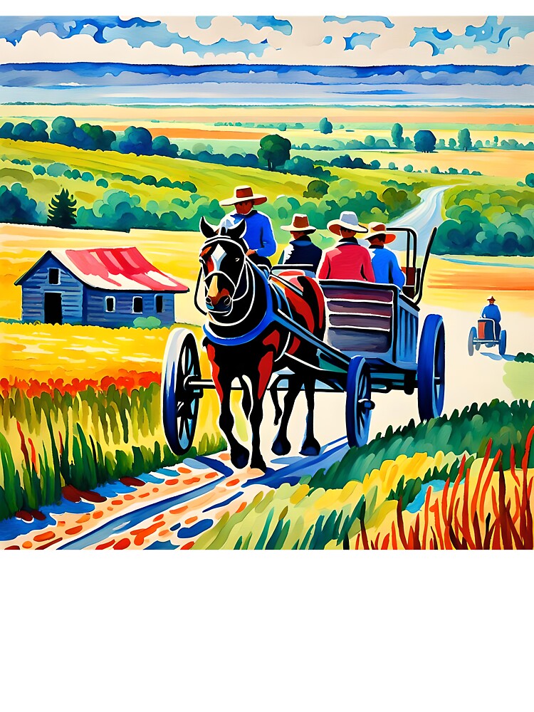 Hayride In Kentucky by Paw's Arts