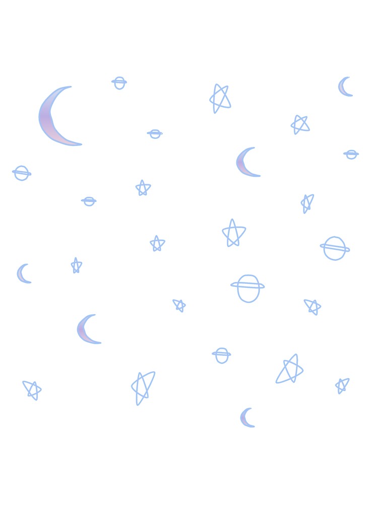 Blue Celestial Doodles by Arexus