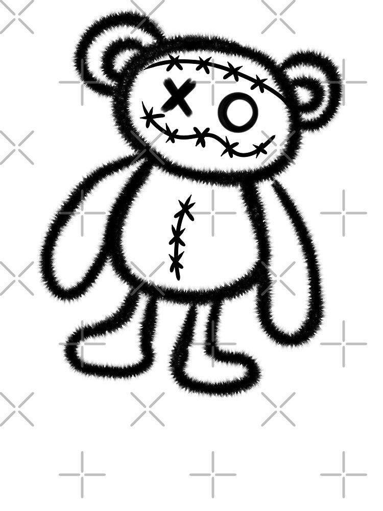 Broken Creepy bear by Artsbyhash