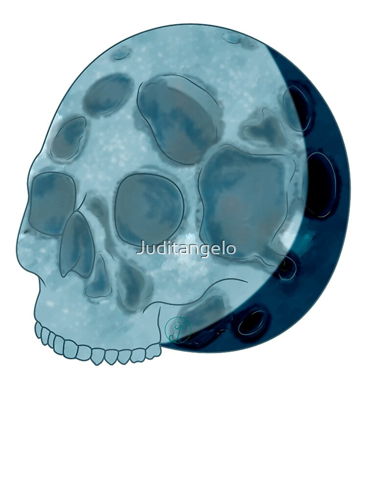 Pastel Goth Lunar skull by Juditangelo