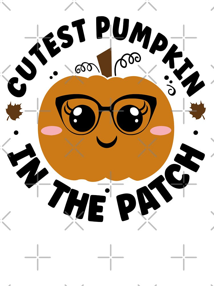 Cutest Pumpkin in The Patch Halloween Cute and Funny Design by PearlMoonGrapes
