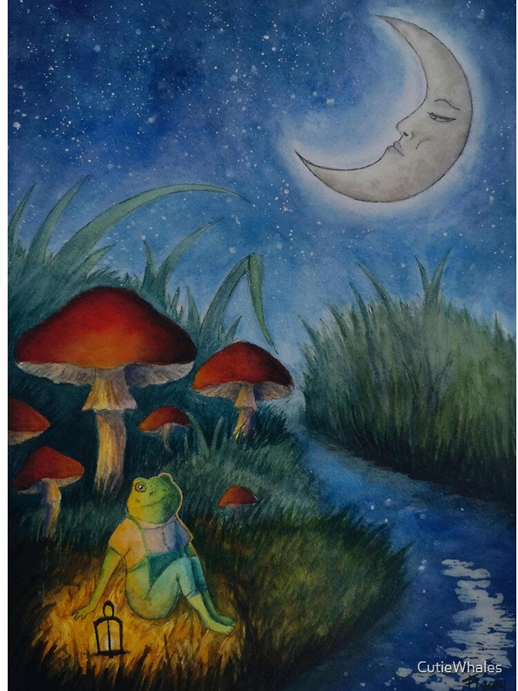 The Frog and the Moon by CutieWhales