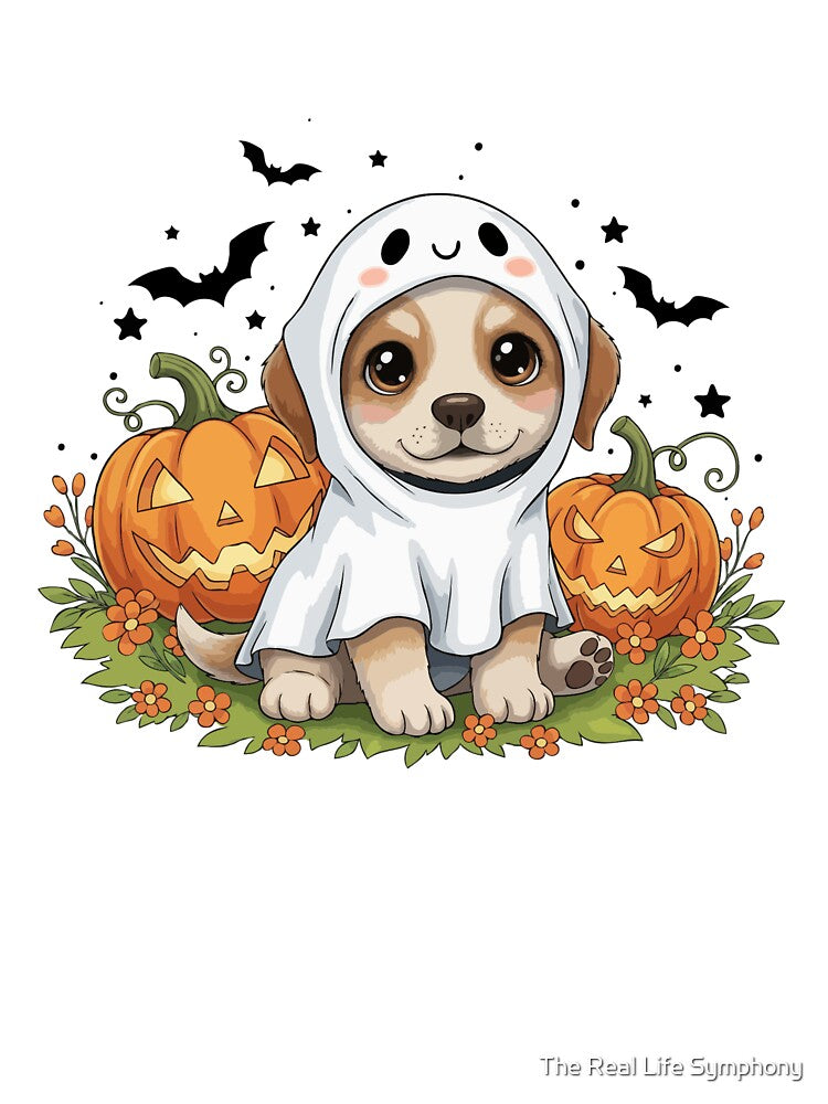 Labrador Retriever Puppy Ghost – Cute Halloween Dog Costume by The Real Life Symphony