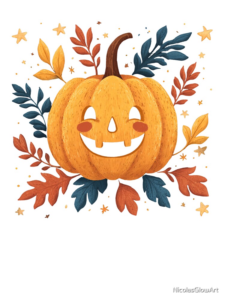 Autumn Pumpkin Design by NicolasGlowArt