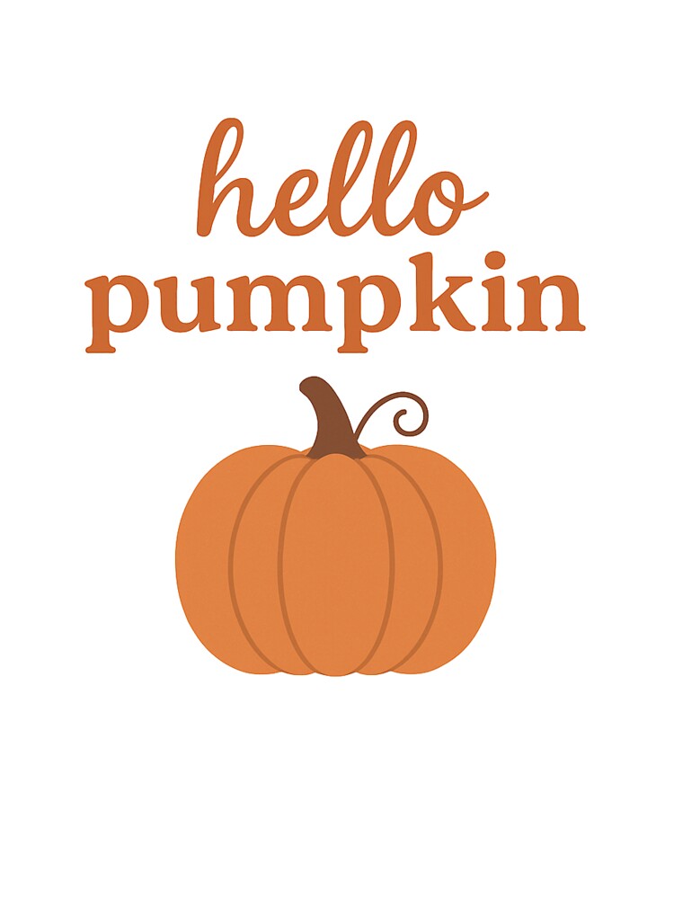 Hello Pumpkin-cute fall quote design by ReaReas