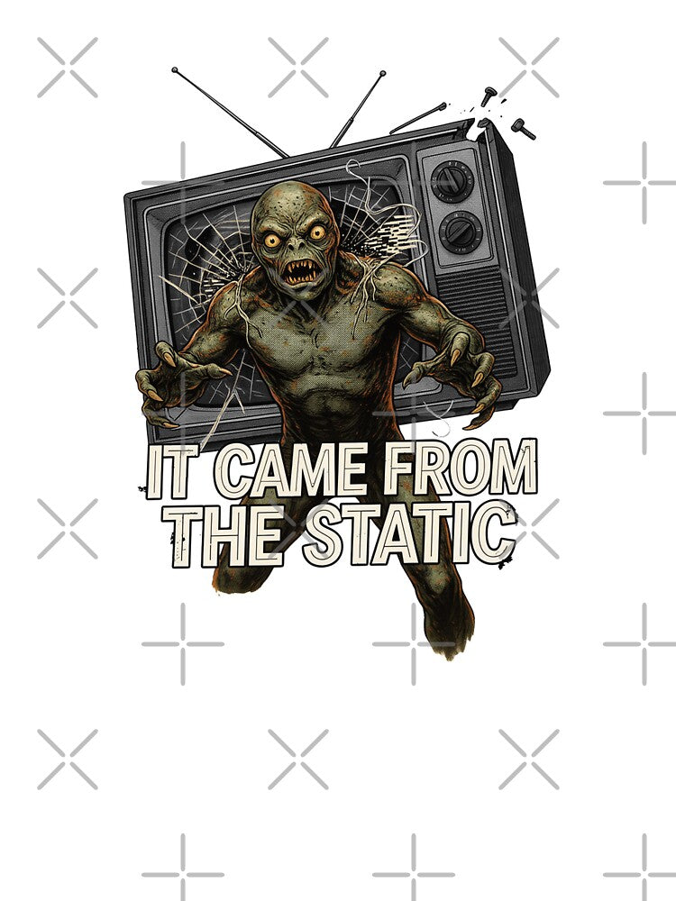 It Came From The Static, Retro Monster TV Horror by CryptReel