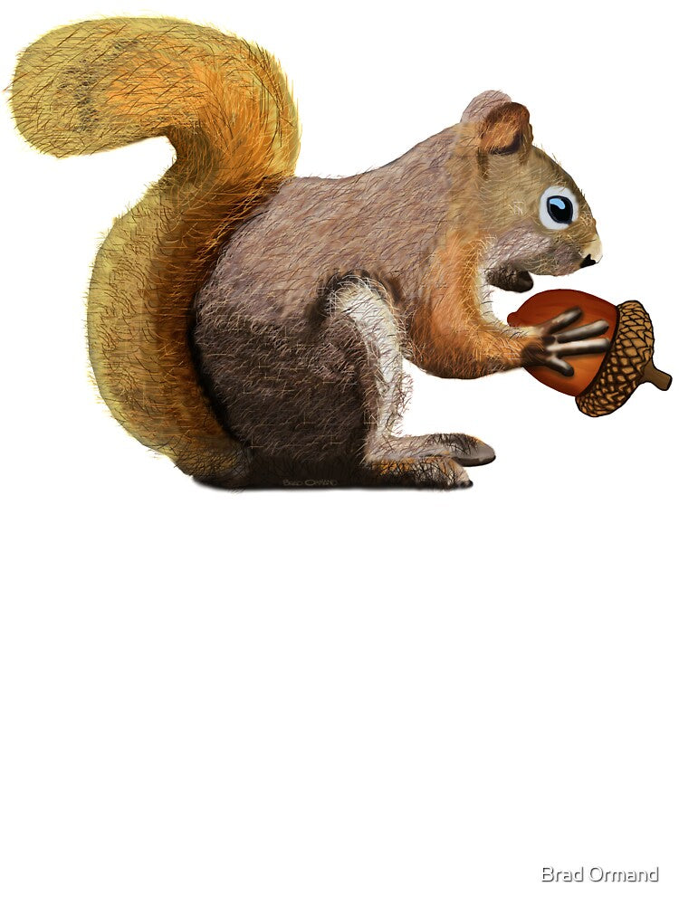 Squirrel with Acorn by Brad Ormand