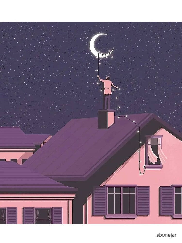 Waning Crescent Moon by ebunejar