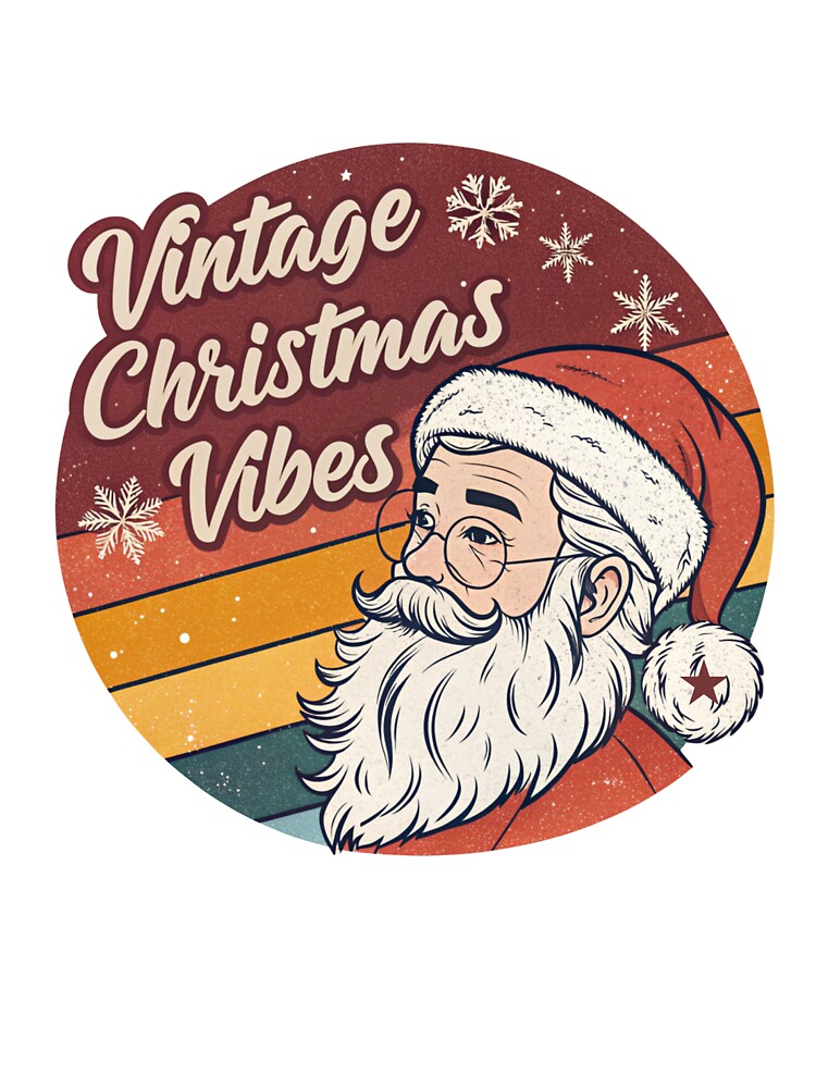 Vintage Christmas Vibes – Retro Santa Claus Holiday Illustration by A1MarketDesigne