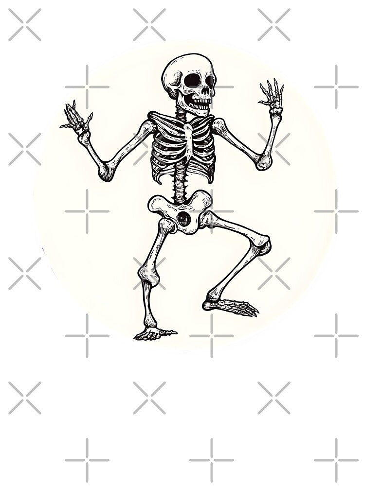 Dancing Skeleton in Halloween Spirit by CharmingQuill