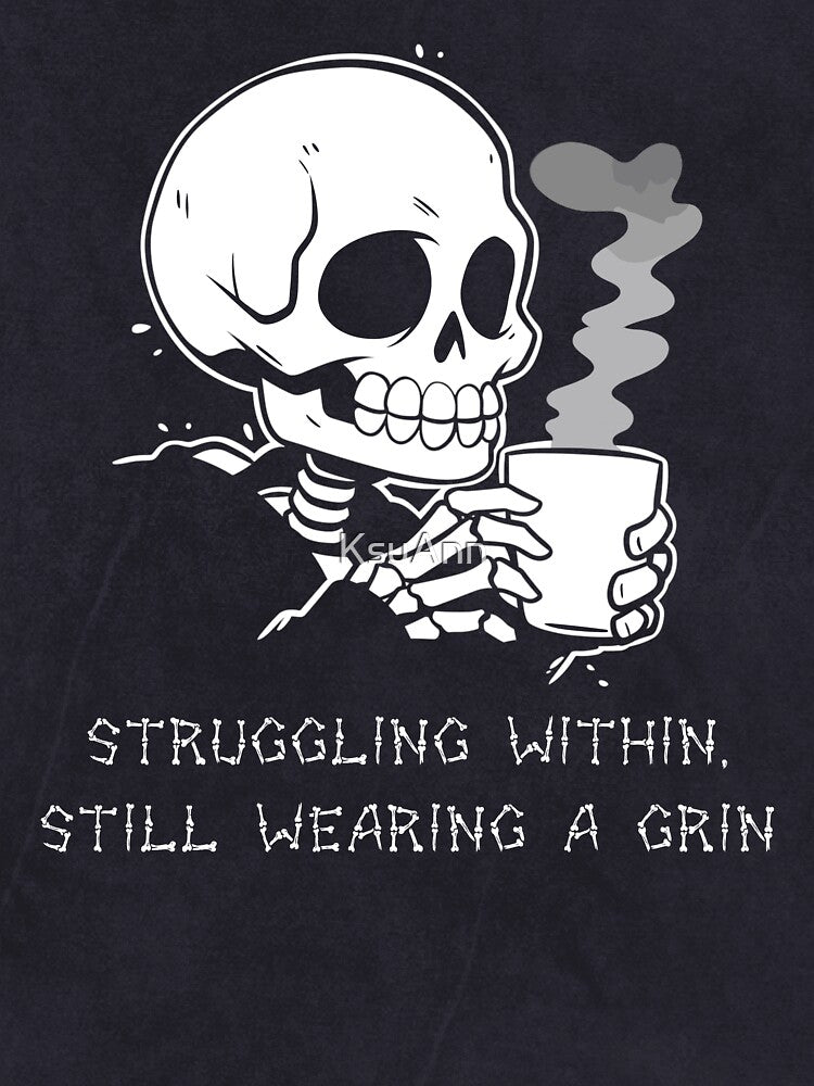 Funny Skeleton Lazy Costume Goth Men Women Funny Halloween by KsuAnn