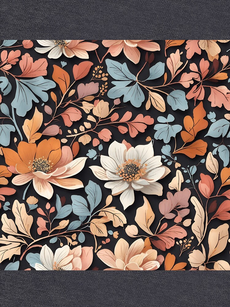 Fall Floral Seamless Flowers by LilCozyDesigns