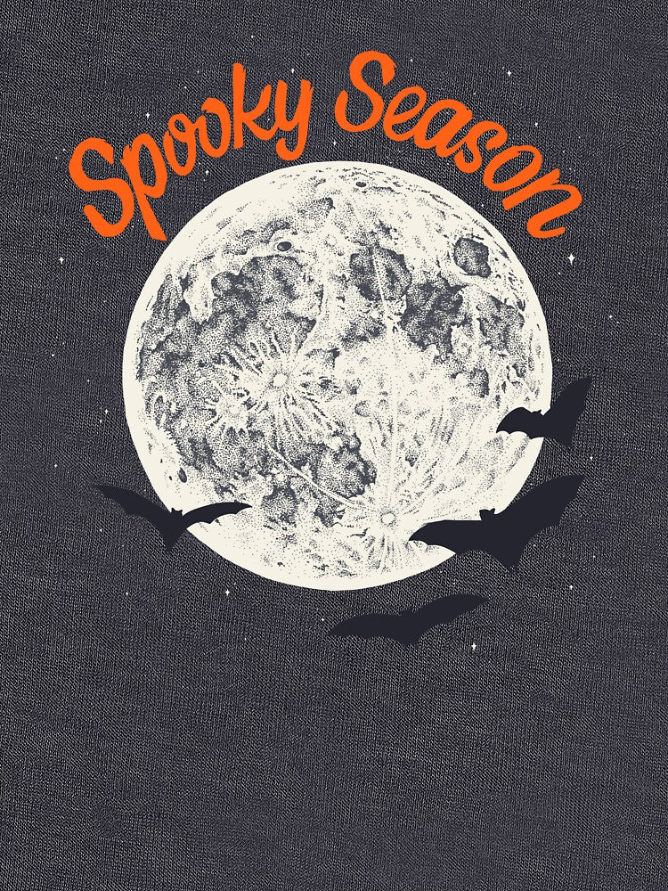 Spooky Season Full Moon & Bats by Elizabeth Weglein