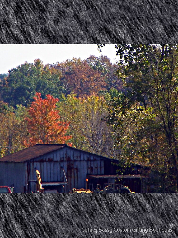 Autumn Season Photograph Country Old Barn in Fall by Cute & Sassy Custom Gifting Boutiques