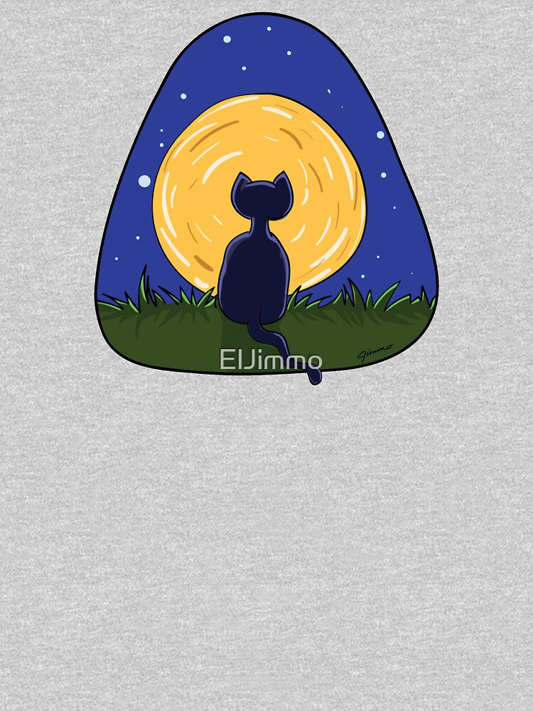 Cat and Moon by ElJimmo