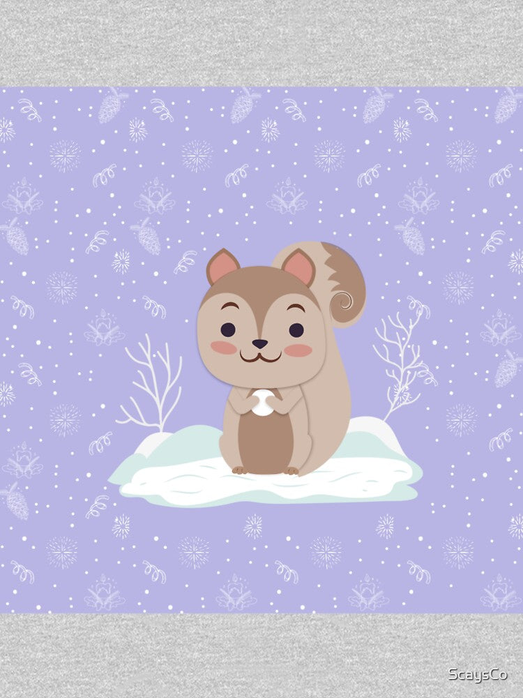 squirrel in winter by ScaysCo