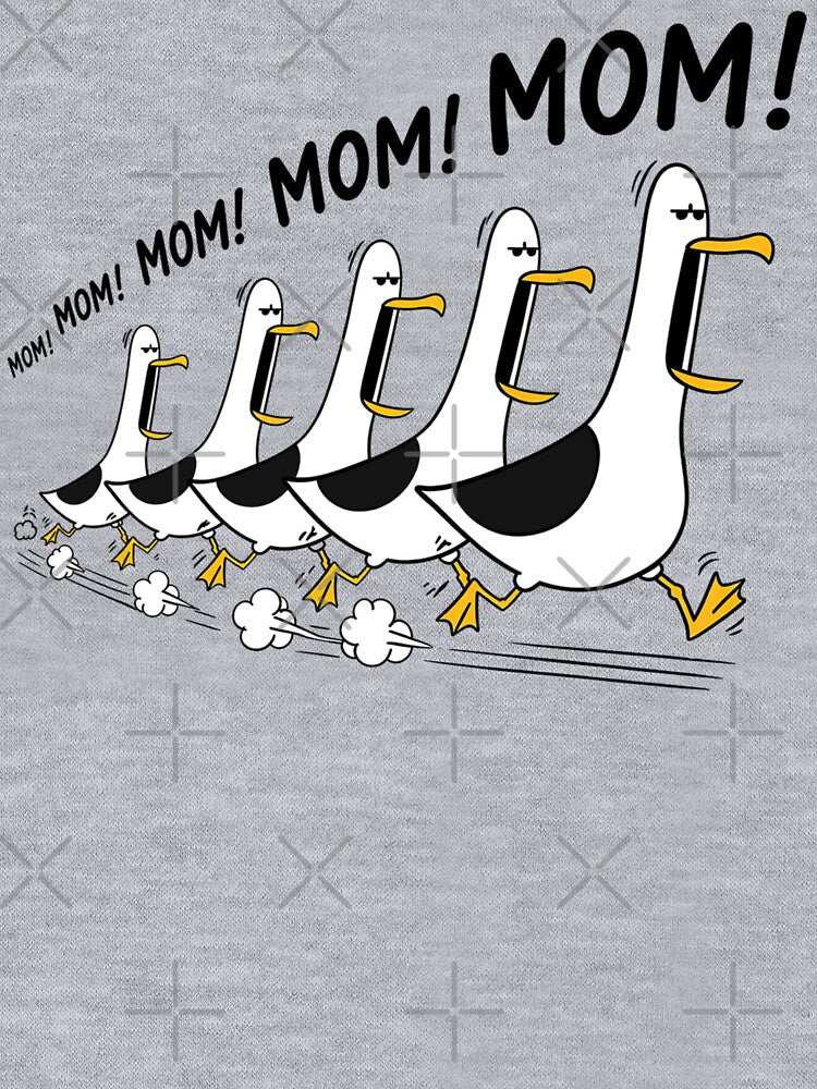 Funny Mom Life Seagull Chaos Humor by FreshVibe Prints