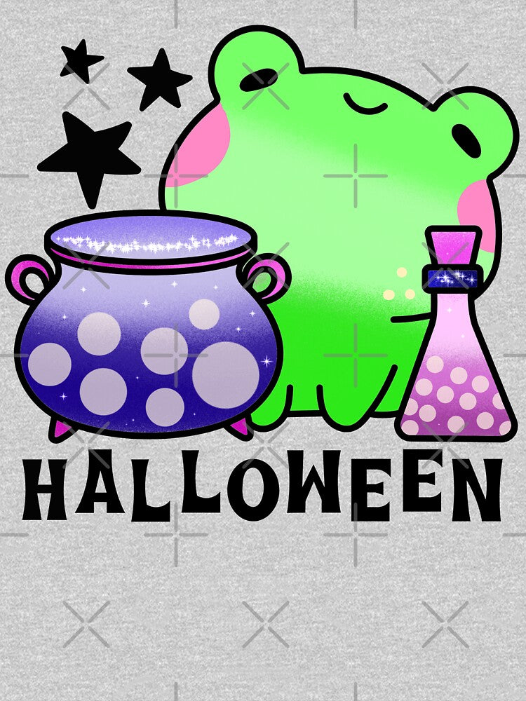 Spirit happy cute halloween frog by Quacktails