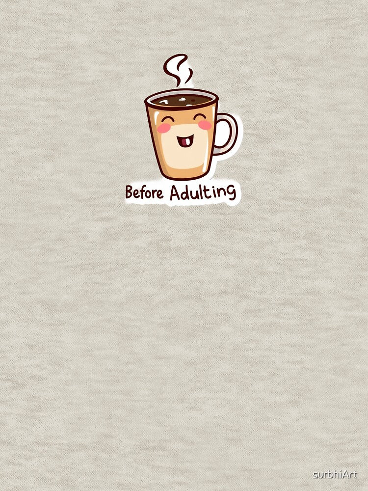 Before Adulting Cute Coffee Mug Illustration by surbhiArt