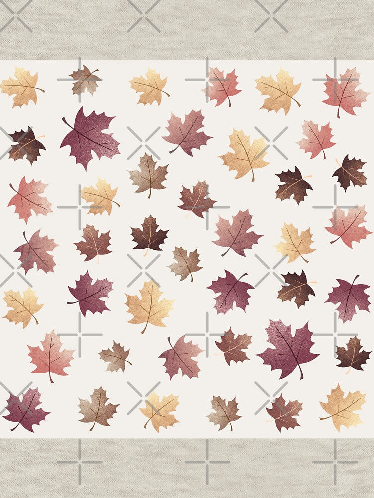 Autumn Design - Golden Maple Fall Leaves by talgursmusthave